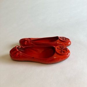Tory Burch Red Patent Leather Loafers size 8.5